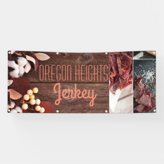 2.5 'x6' Business Aankondiging Katoenen tak op Dar Spandoek (Horizontaal)