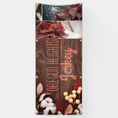 2.5 'x6' Business Aankondiging Katoenen tak op Dar Spandoek (Verticaal)