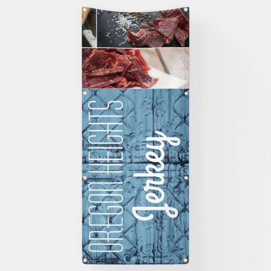 2.5 'x6' Business Aankondiging Rustieke Tin Panel  Spandoek (Verticaal)