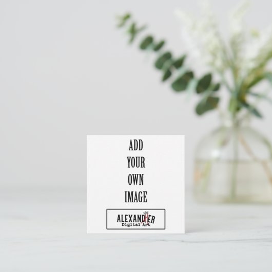 2,5 x 2,5-inch Label of Informatiekaartje (Staand voorkant)