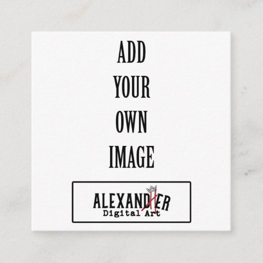 2,5 x 2,5-inch Label of Informatiekaartje (Voorkant)