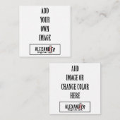 2,5 x 2,5-inch Label of Informatiekaartje (Voorkant / Achterkant)