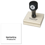 2,5" x 2,5" rubberen stempel (Gestempeld)
