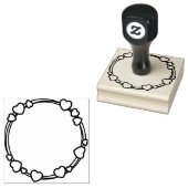 2,5" x 2,5" rubberstempel (Gestempeld)