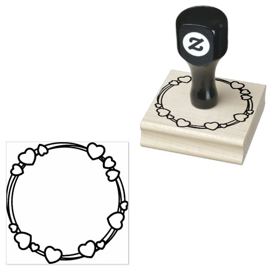 2,5" x 2,5" rubberstempel (Gestempeld)