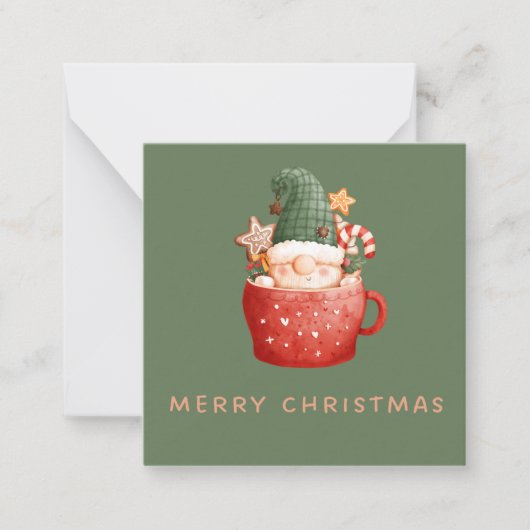 2,5" x 2,5" vlakke notitiekaart notitiekaartje (Voorkant)