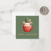 2,5" x 2,5" vlakke notitiekaart notitiekaartje (Voorkant / Achterkant in situ)