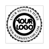 2,5" x 2,5" Zakelijk logo op maat Rubberstempel (Afrduk)