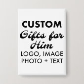 2.5 "x 3.5" Button Pin Badge Custom Gifts voor Hem (Voorkant)