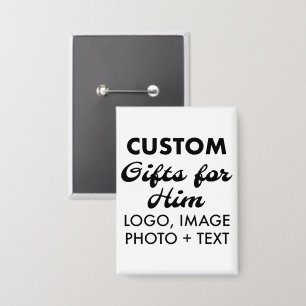 2.5 "x 3.5" Button Pin Badge Custom Gifts voor Hem