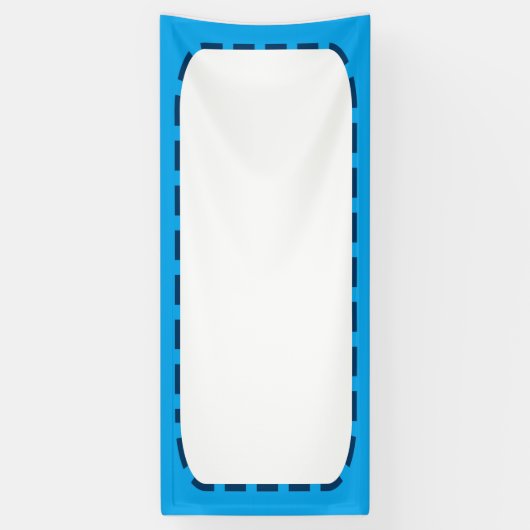 2,5' x 6' Banner DIY Sjabloon TEKST TOEVOEGEN FOTO (Verticaal)