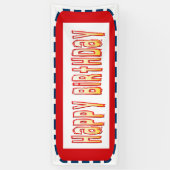 2.5' x 6' Banner HAPPYBirthday Happy+BIRTHDAY (Verticaal)