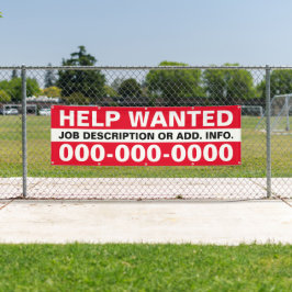 2,5 x 8' Help Gezochte banner