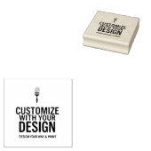  2,5x2,5-inch leeg promotieproduct rubberstempel (Gestempeld)
