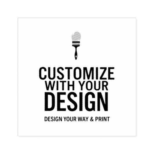 2,5x2,5-inch leeg promotieproduct rubberstempel (Afrduk)