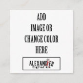 2,5x2,5" Label of Informatiekaartje (Achterkant)