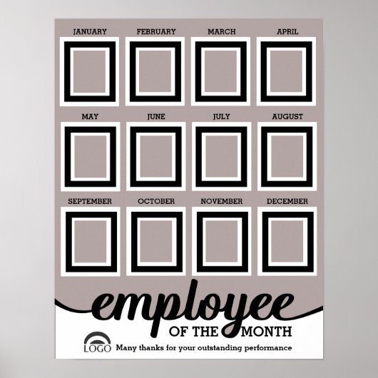 2.5X3IN foto medewerker van de maand display Poste Poster (Voorkant)