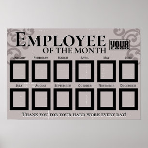 2.5X3IN foto medewerker van de maand display Poster