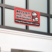 2,5x4' BANNED state banner StopAbortionRx (Buitenkant Gebouw)