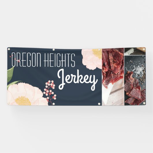 2.5'x6' Business Aankondiging Baby Pink Cosmos op Spandoek (Horizontaal)