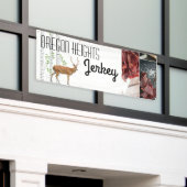 2.5'x6' Business Aankondiging Herten Doe Buck Wood Spandoek (Buitenkant Gebouw)