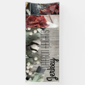 2.5'x6' Business Aankondiging katoenen planten bes Spandoek (Verticaal)