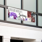 2.5'x6' Business Aankondiging Lavendel Hibiscus op Spandoek (Buitenkant Gebouw)