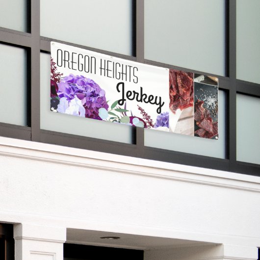 2.5'x6' Business Aankondiging Lavendel Hibiscus op Spandoek (Buitenkant Gebouw)