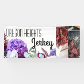 2.5'x6' Business Aankondiging Lavendel Hibiscus op Spandoek (Horizontaal)