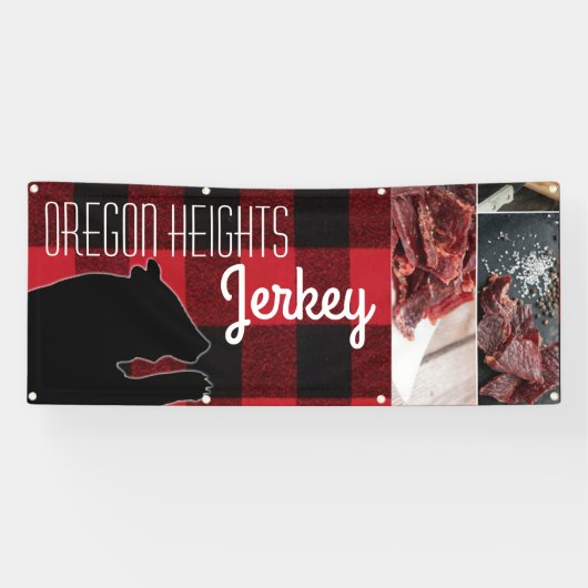 2.5'x6' Business Aankondiging Red Buffalo Beer BLA Spandoek (Horizontaal)