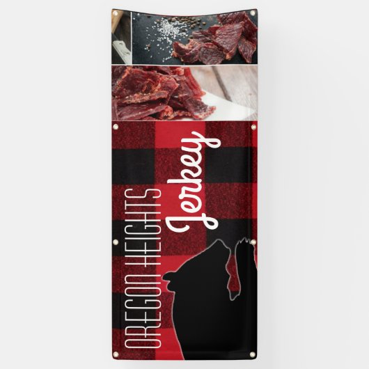 2.5'x6' Business Aankondiging Red Buffalo Beer BLA Spandoek (Verticaal)