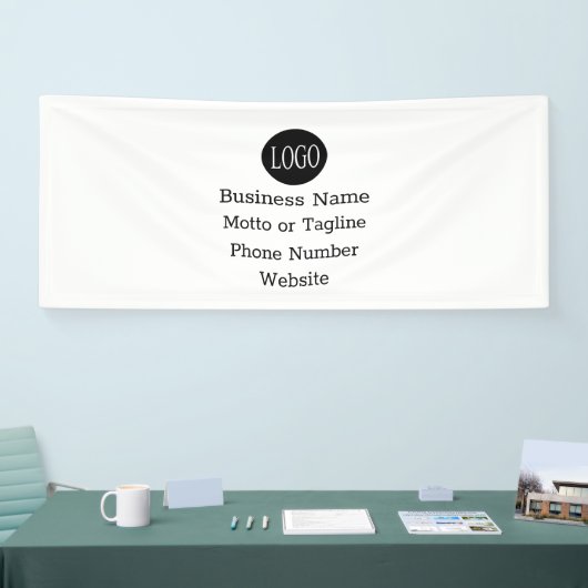 2.5'X6' Business Show Banner Custom Logo (Beurs)