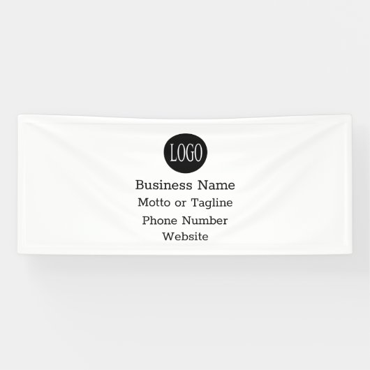 2.5'X6' Business Show Banner Custom Logo (Horizontaal)