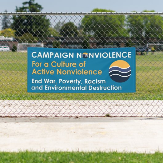 2.5x6 Campagne Geweldloosheid Banner (Insitu)