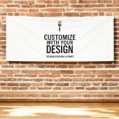 2,5'x6' lege eventbanner spandoek
