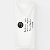 2,5'X6' reclamebanner voor beurs met eigen logo  Spandoek (Verticaal)