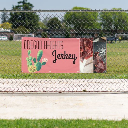 2.5'x6' Zakelijke aankondiging Bohemian Cactus Suc Spandoek (Insitu)