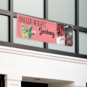 2.5'x6' Zakelijke aankondiging Bohemian Cactus Suc Spandoek (Buitenkant Gebouw)