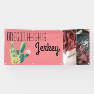 2.5'x6' Zakelijke aankondiging Bohemian Cactus Suc Spandoek