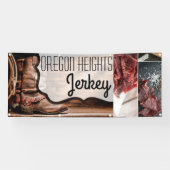 2.5'x6' Zakelijke aankondiging Cowboy Boots Barn W Spandoek (Horizontaal)