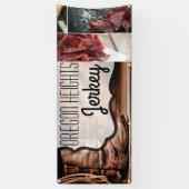 2.5'x6' Zakelijke aankondiging Cowboy Boots Barn W Spandoek (Verticaal)