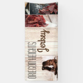 2.5'x6' Zakelijke aankondiging Laarzen Land Rustie Spandoek (Verticaal)