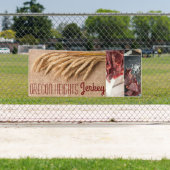 2.5'x6' Zakelijke Aankondiging Tarwe op Burlap Sac Spandoek (Insitu)