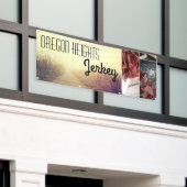 2.5'x6' Zakelijke Aankondiging Zonsopgang Pad Wand Spandoek (Buitenkant Gebouw)