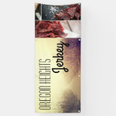 2.5'x6' Zakelijke Aankondiging Zonsopgang Pad Wand Spandoek (Verticaal)