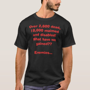 2.600 doden, 18.000 gehandicapten... Wat hebben we T-shirt