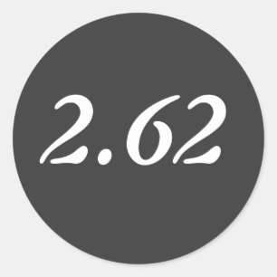 2.62 Minimalistische Marathon Sticker