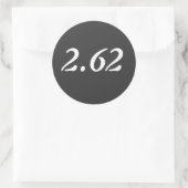 2.62 Minimalistische Marathon Sticker (Tas)