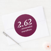 2.62 Minimalistische Marathon Sticker (Envelop)