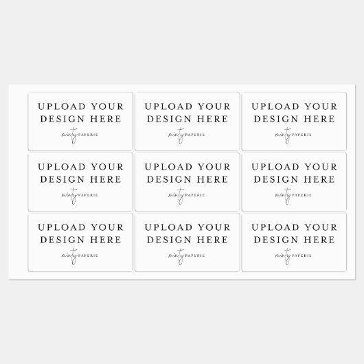 2.6"x 1.5"Rechthoek Waterdichte Vinyl Sticker (Vel)